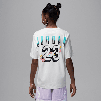 Jordan Big Kids' Summer Bloom Oversized T-Shirt. Nike.com